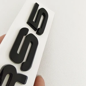 ملصق شعار صندوق السيارة الخلفي ، شعار ABS 3D أسود ، ملصق رسائل الشعار ، أودي RS 3 ، 4 ، 5 ، 6 ، 7 ، 8 ، RS3 ، RS4 ، RS5 ، RS6 ، RS7 ، RS8 ، شعار أفضل 6 سيارات مبيعات مع 5 أحرف - No4
