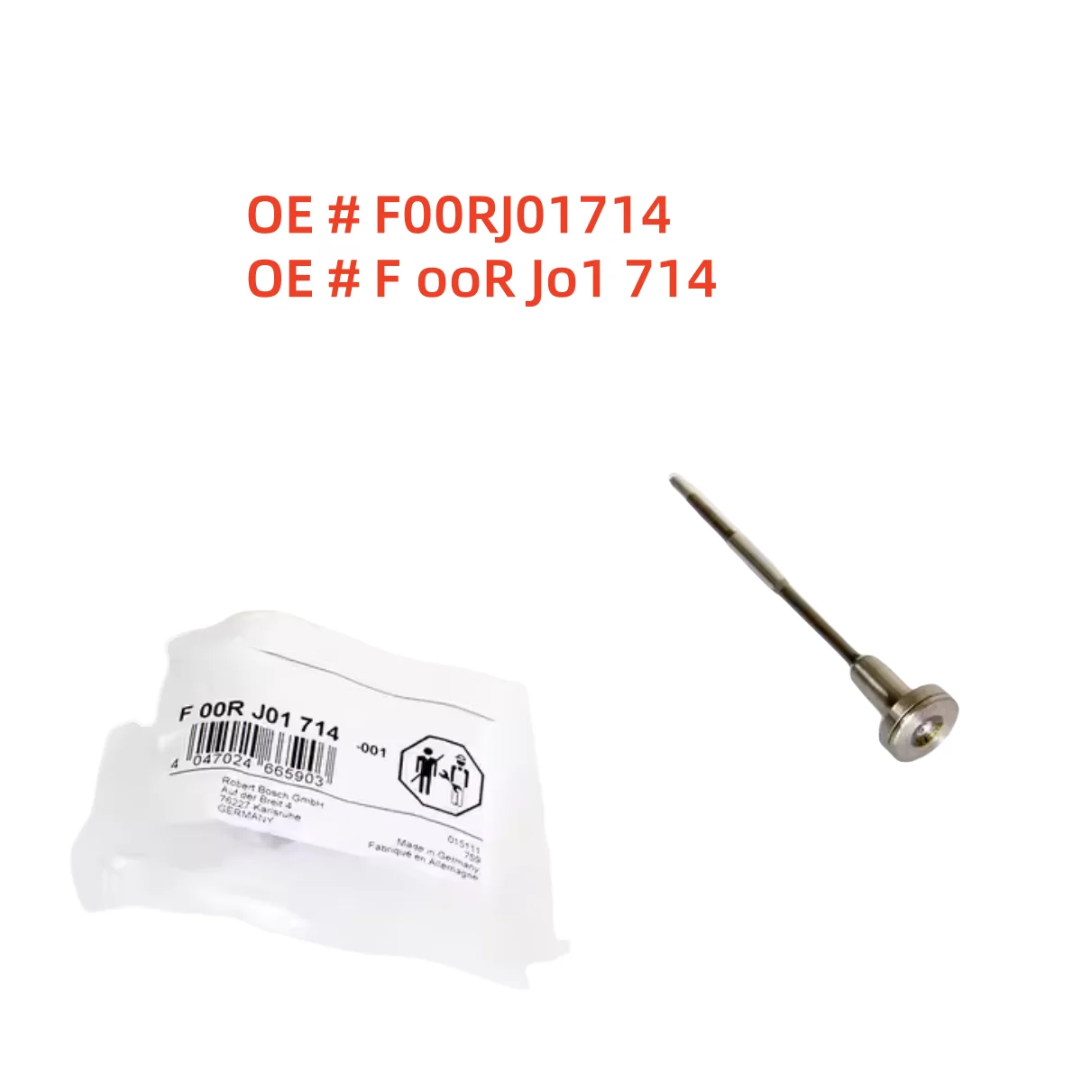 

High quality 4PCS F00RJ01714 F ooR Jo1 714 Common Rail Control Valves