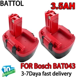 Batería de 12 v para taladro Bosch BAT043, 3,5 mAH, Compatible con PSR 12 GSR 12 VE-2,GSB 12 VE-2,PSB 12 VE-2, BAT043 BAT045 BTA120