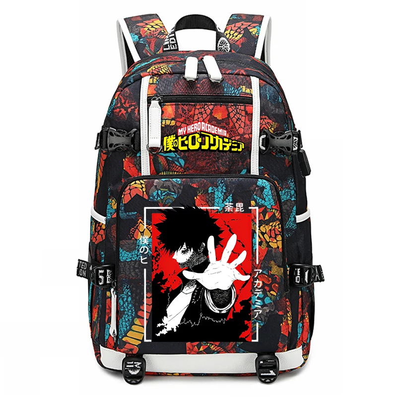 My Hero Academia Anime Backpack Youth Large Capacity Travel Bag Student School Bag Kids Back to School Gift