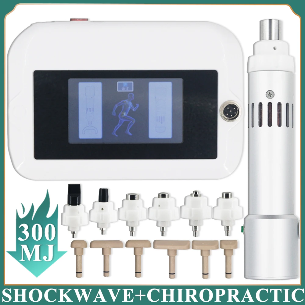 

300MJ ShockwaveTherapy Machine For ED Treatment Limbs Pain Relief Relax Massage Electric Correction Gun New Chiropractic Tools