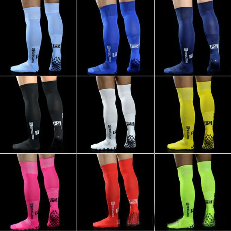 

New Men's Non-Slip Soccer Socks Breathable Knee High Towel Bottom Cycling Hiking Sports Training Long Football Socks for women