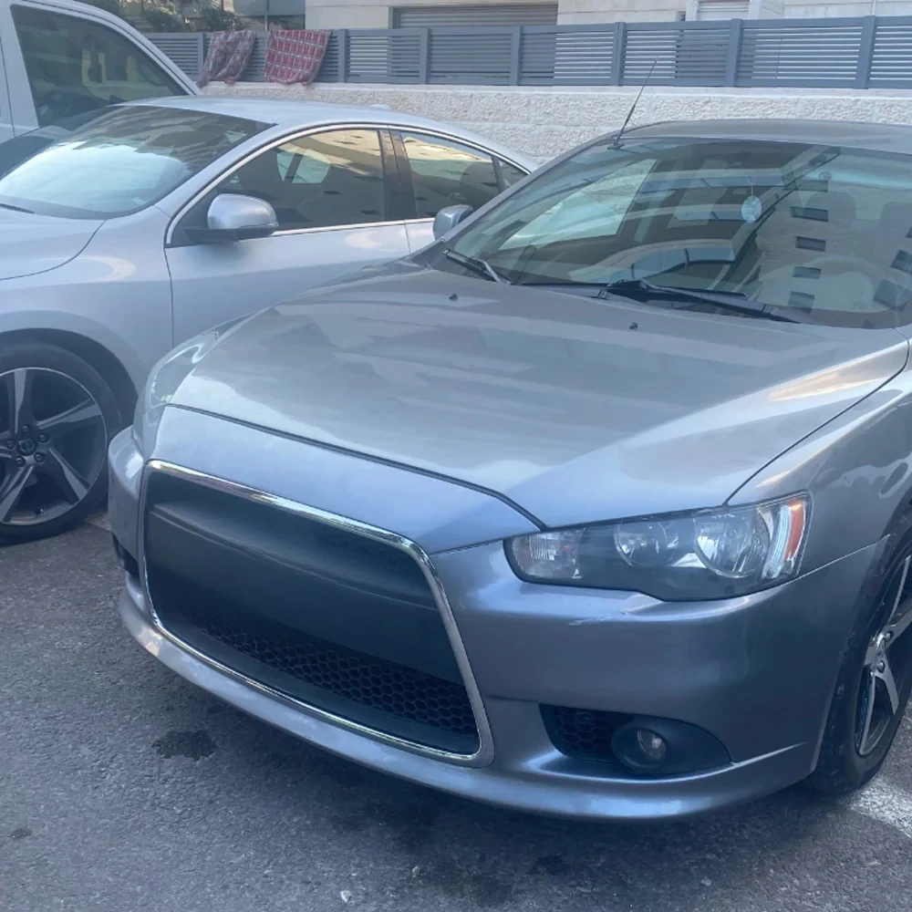 1 Pcs Central Chrome Grille for Lancer Gt CY00 6400C043 Bumper Nets Up and Down for Lancer Sport 7450A305 7450A306