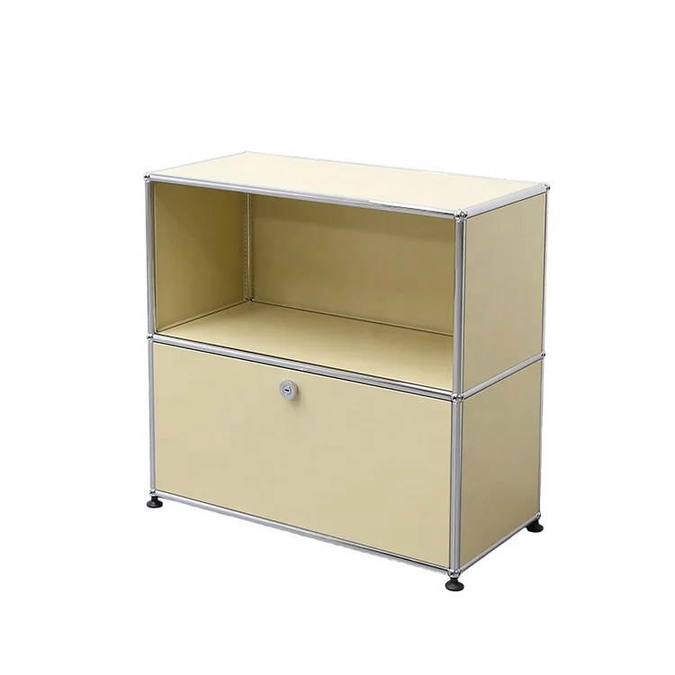 Modern Classical Luxury Modular Stainless Steel Combination Cabinet Large Capacity Bookcase Living Room Cabinet