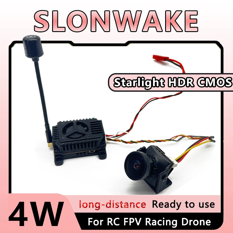 FPV Crossover Drone Module 5.8G 4W VTX Image Transmission Transmitter with 1800TVL Starlight HDR Camera Remote VTX Fluent