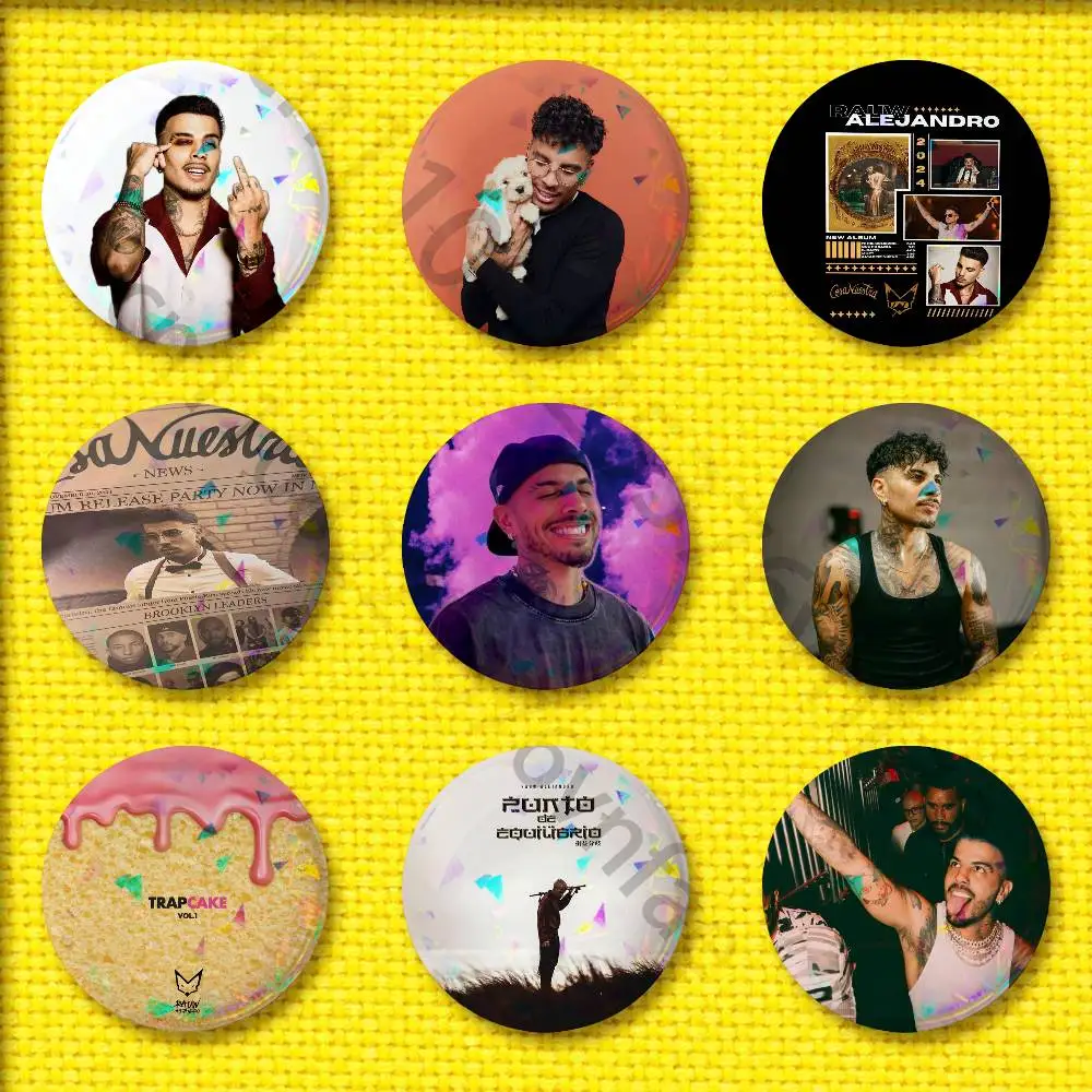 

R-Rauw A-Alejandro Cosa Nuestra Saturno Playa Saturno Badge 25mm 44mm 32mm 58mm Round Pin Brooch Souvenir Cosplay Accessories