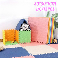 Non Toxic Baby Patchwork Play Mat Soft Foam Non Slip Interlocking Floor Pad Children's Activity Exercise Crawling Carpet