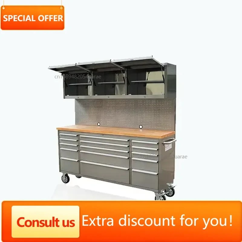 Rugged Multifunctional Tool Workbench Cabinet Workshop Garage Hardware Organizer Storage Equipment