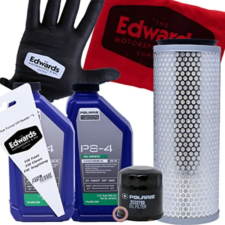 

Edwards Oil Change for 20062013 Polaris Ranger 500 UTV SxS with Air Filter: Complete Maintenance Kit for Reliable Performance i