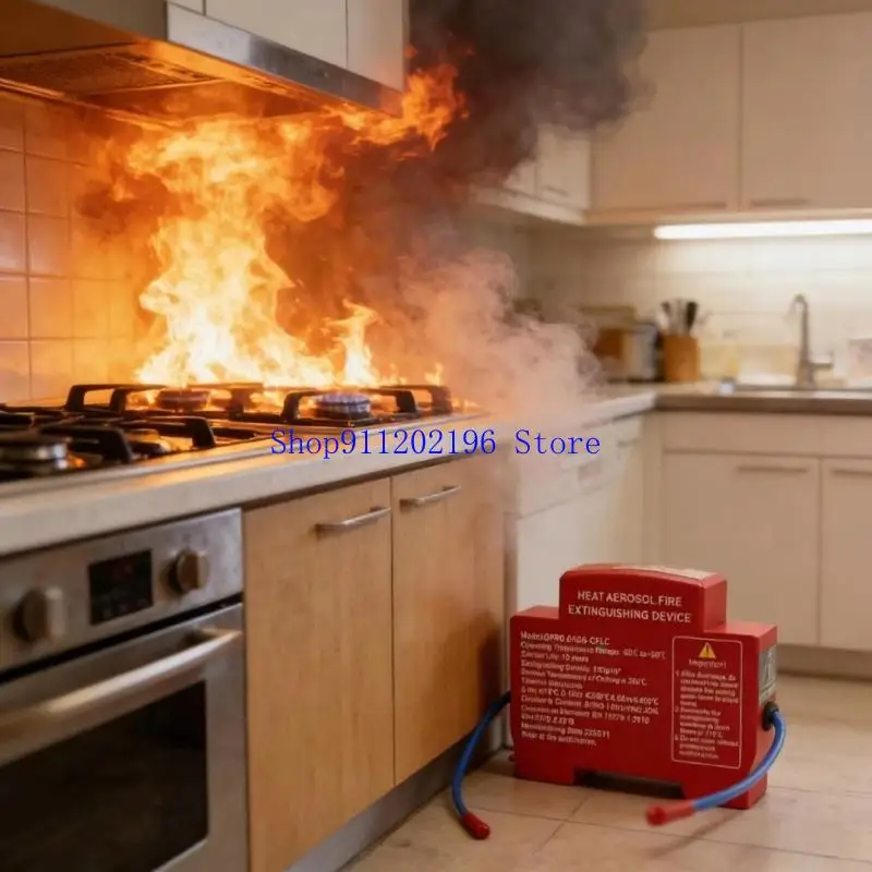 

P82A Автоклейкое термоактивируемое аэрозольное устройство пожаротушения Устройство пожаротушения для моторных отсеков и бытовой