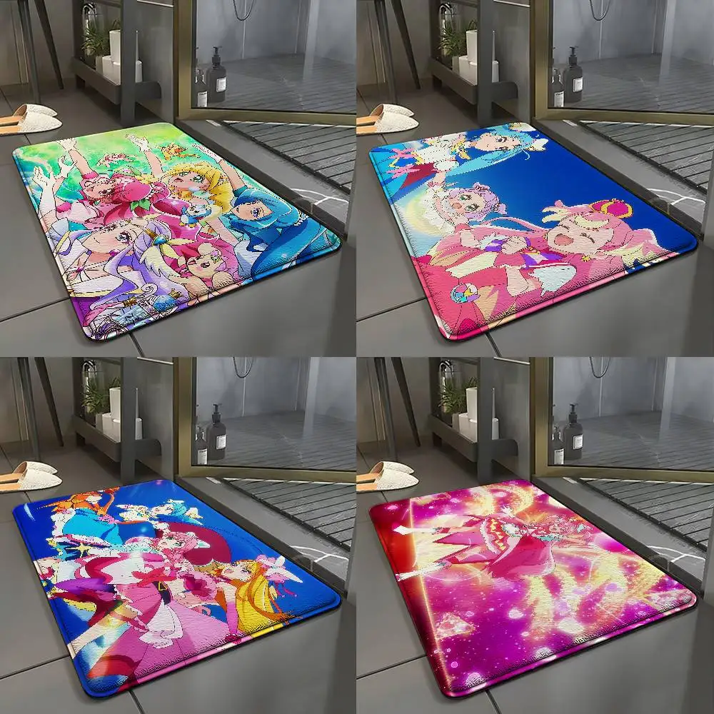 

Aniem Pretty Cure Floor Mat Art Carpet Rug For Bedroom Living Room Sofa Home Doormat Decor,Large Kid Non-slip Floor Mat