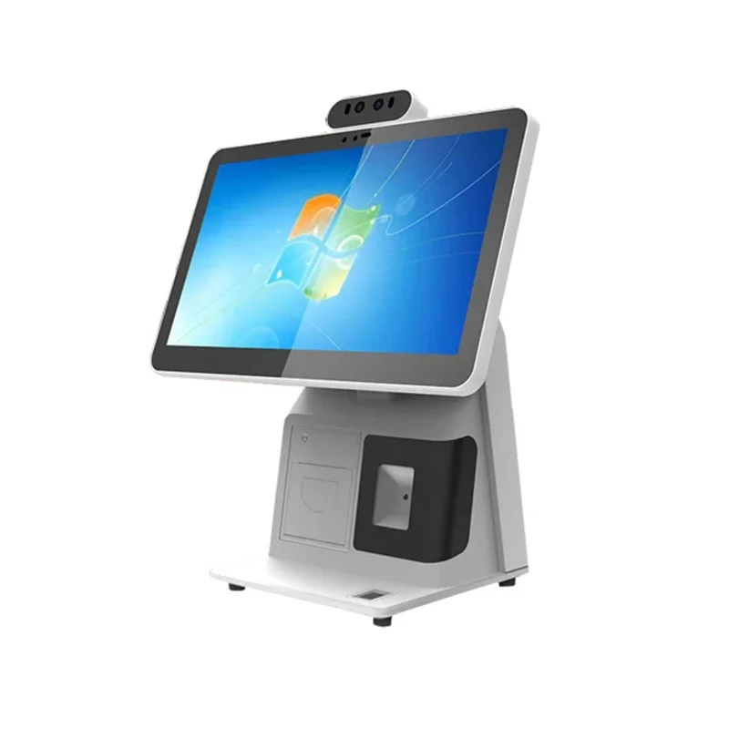 15.6 inch Pos Android 11 capacitive Touch Dual Screen Billing Machine with 11.6 inch customer display