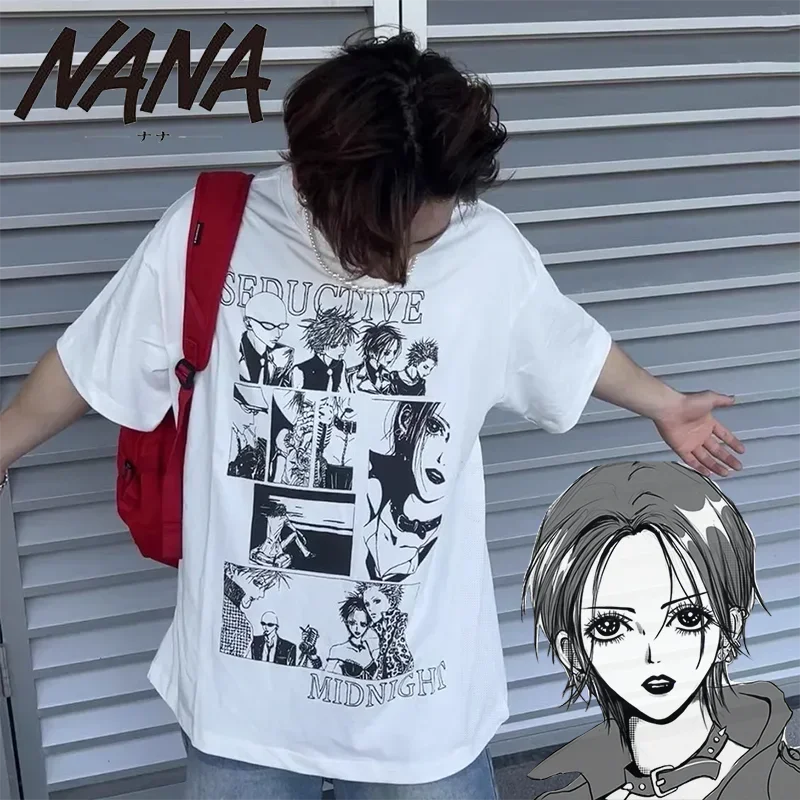 

Anime NANA Oosaki Nana Cosplay Costume Adult Unisex T-shirt Printing Pullover Casual Wear Uniform Top Christmas Halloween Outfit