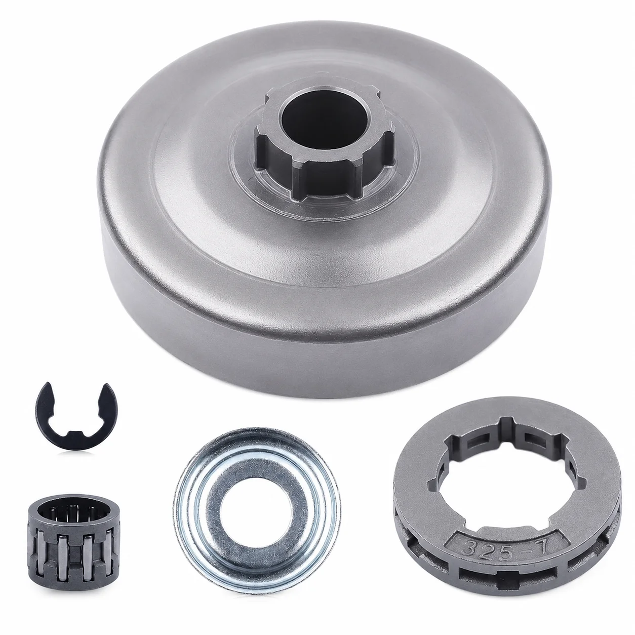 For Stihl 024 MS240 026 MS260 PRO Rim Sprocket Split Disc .325 7 Spline 19mm Bore Chainsaw Replacement Saw Parts 1125 160 2052