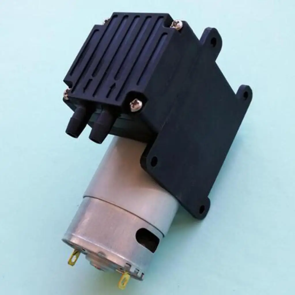 Oil Free Compact Plastic Vacuum Pump DC 9V 12V 24V Low Vibration Self Priming for Automotive Brake Pressure and Gas Transfer