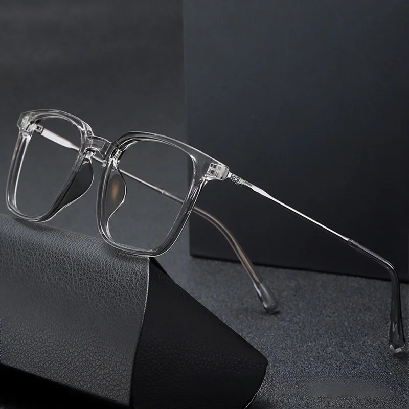 

Xbora Japanese Handmade TR90 Alloy Square Glasses Frame Business Eyeglasses High Quality Eyewear Men Women Prescription Eyewear