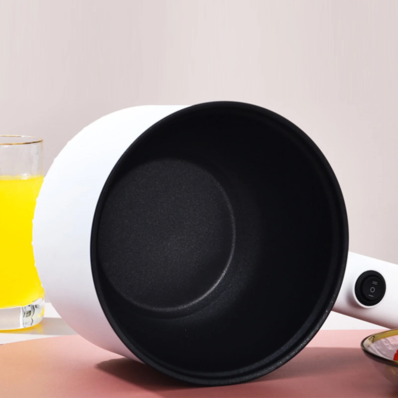 1,5L elektrische kookpot, antiaanbaklaag, 2 versnellingen, multifunctionele mini-elektrische hete pot voor slaapzaalkeuken