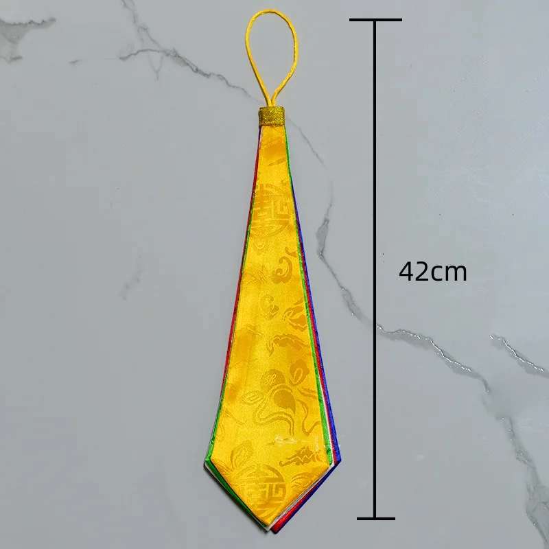 Tibetan Eight Auspicious Colorful Cloth Handmade Feng Shui Decoration for Buddhist Halls and Home hanging decor - view 3