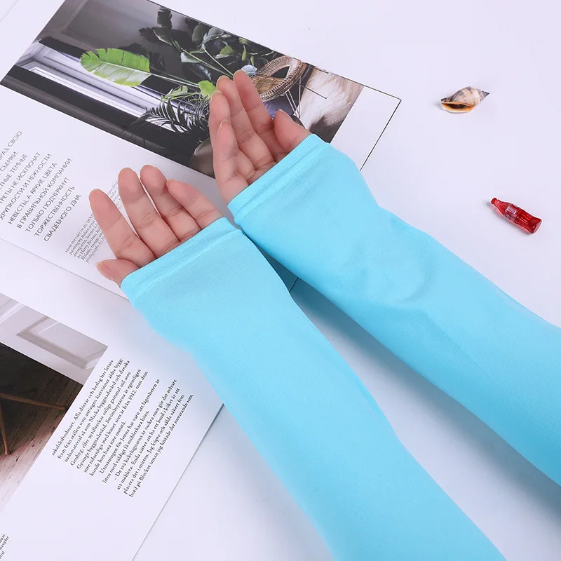 8 Colors Unisex Soft Sleeves Arm Sports Outdoor Cycling UV Protection Lets Slim Cooling Arm Sleeve