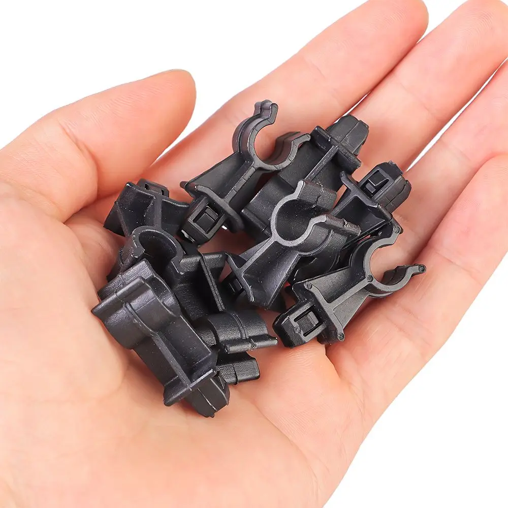 10Pcs/set Bonnet Hood Support Prod Rod Clamp Clip Holder Tool ​65722EB300 For Nissan Qashqai Dualis J10 Navara D40 PathfinderR51