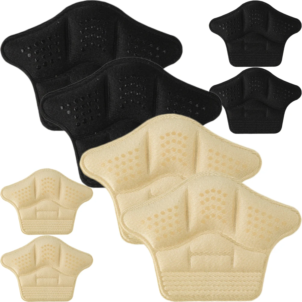 

4Pairs AntiSlip FootPatches HeelPads ComfortableCushions LooseSportsShoes DoubleSidedTape Reusable Breathable HighHeelPadding