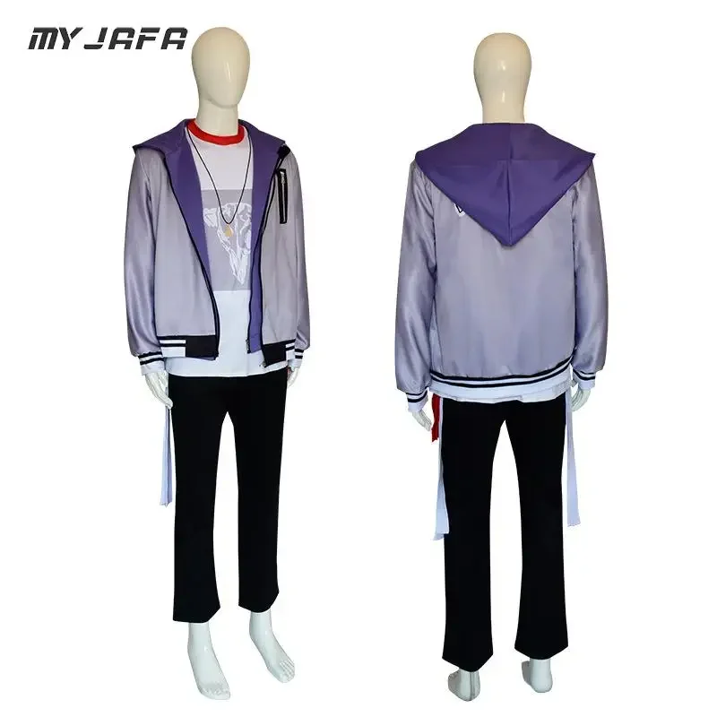 زي ملون للمسرح تأثيري مع شعر مستعار ، مشروع سيكاي أكيتو ، فرقة حية للكلاب السيئة ، أوياجي تويا ، شينونوم