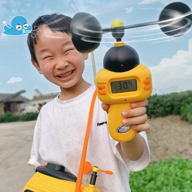 Handheld portable wind direction observation instrument for children's ecological meteorological station, kindergarten