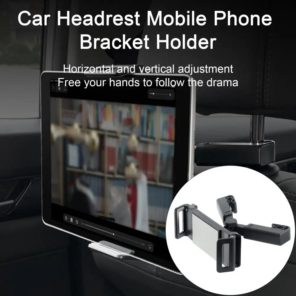 2023 New Car Back Seat Headrest Phone Holder Stretchable Tablet Stand Rear Pillow Adjustment Bracket