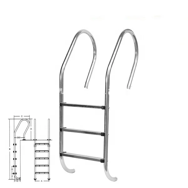 

China Supplier Stainless Steel Safety Handrail Ladder for Swimming Spa Pool Pool Tools & Accessories