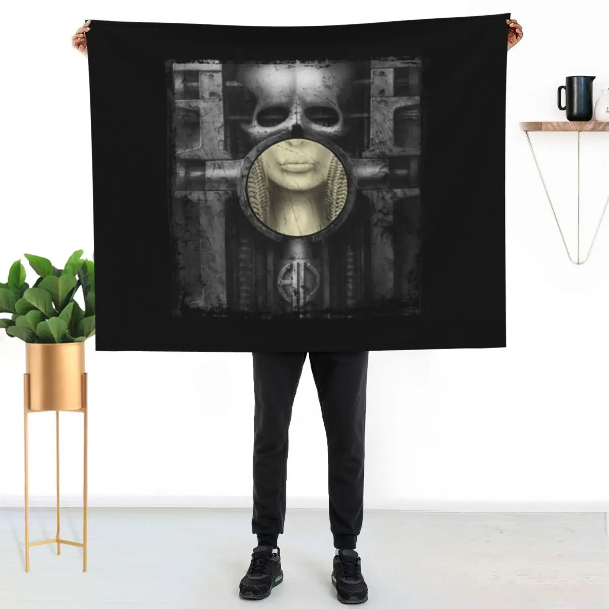 Elp T-ShirtBrain Salad Surgery Throw Blanket Furrys Luxury Throw Flannel Bed linens Sleeping Bag Soft Blankets