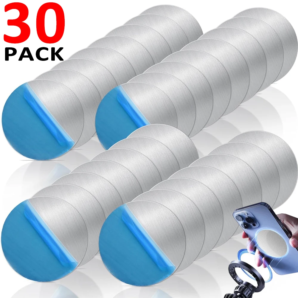 

Metal Disk Plate for Magnetic Phone Holder Universal Adhesive Metal Plate Iron Sheet Disk Sticker Car Phone Magnet Stand