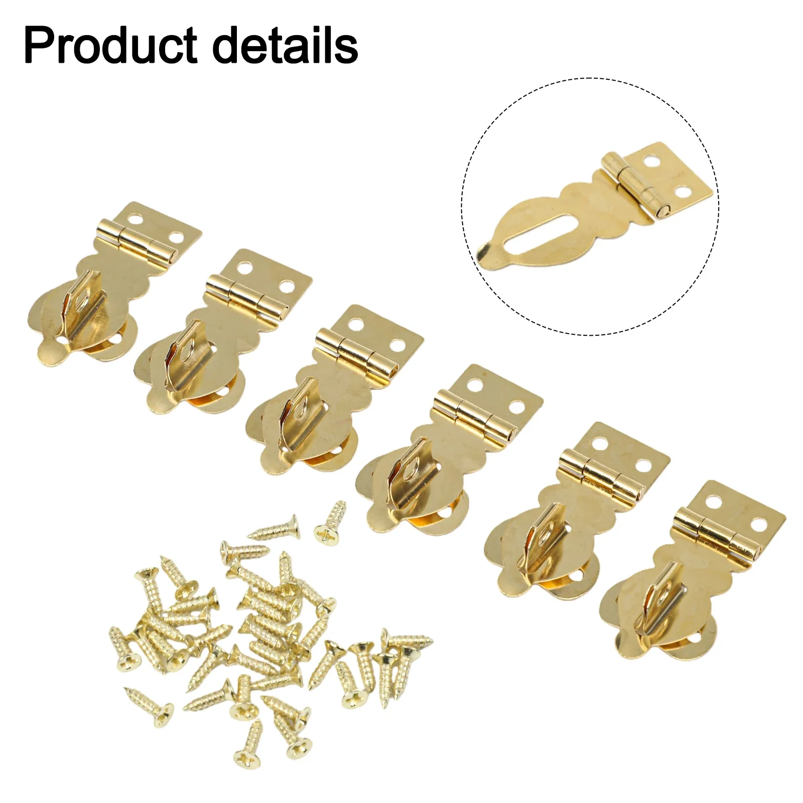 Wooden Box Lock Solid Padlock Clasp Robust Security Option Sturdy Buckle Design Easy Install Padlock Clasp Kit Home Decor