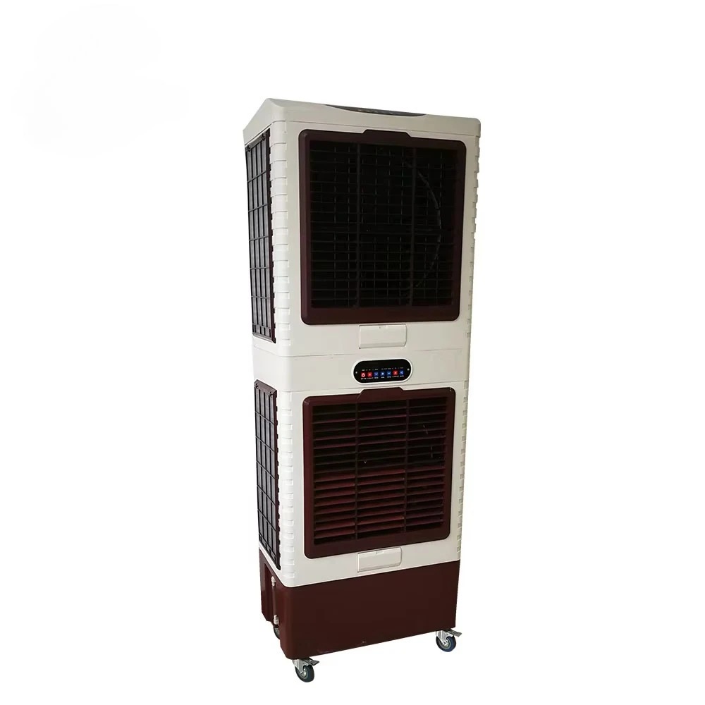 Efficient mobile portable air conditioner with cooling system