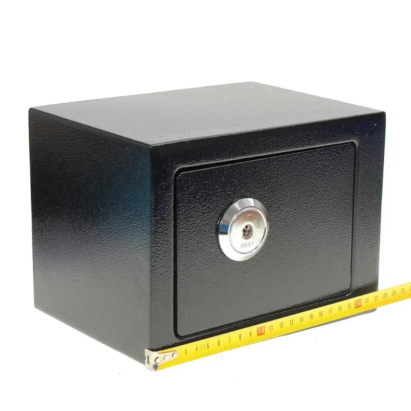 Professional And Durable Strong Jewelry Home Hotel Lock Keypad Black Safety Security Box  Depository Drop Cash Safe Box