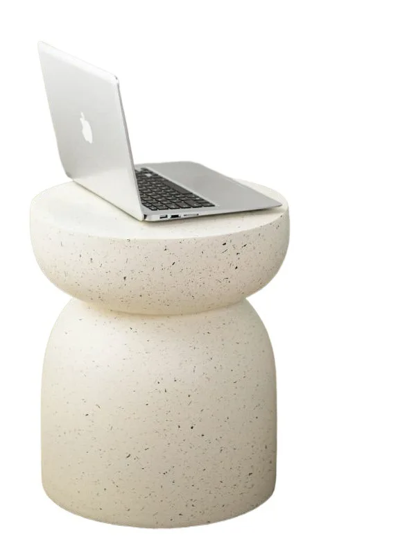 

Nordic geometric edges, art small round table, bedside table