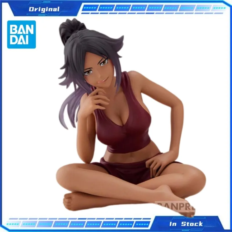 

In Stock Original BANDAI BLEACH Yoruichi Shihouin‌ Figure Doll Desktop Ornament Decorative Toy Collection Gift Scenery Figure