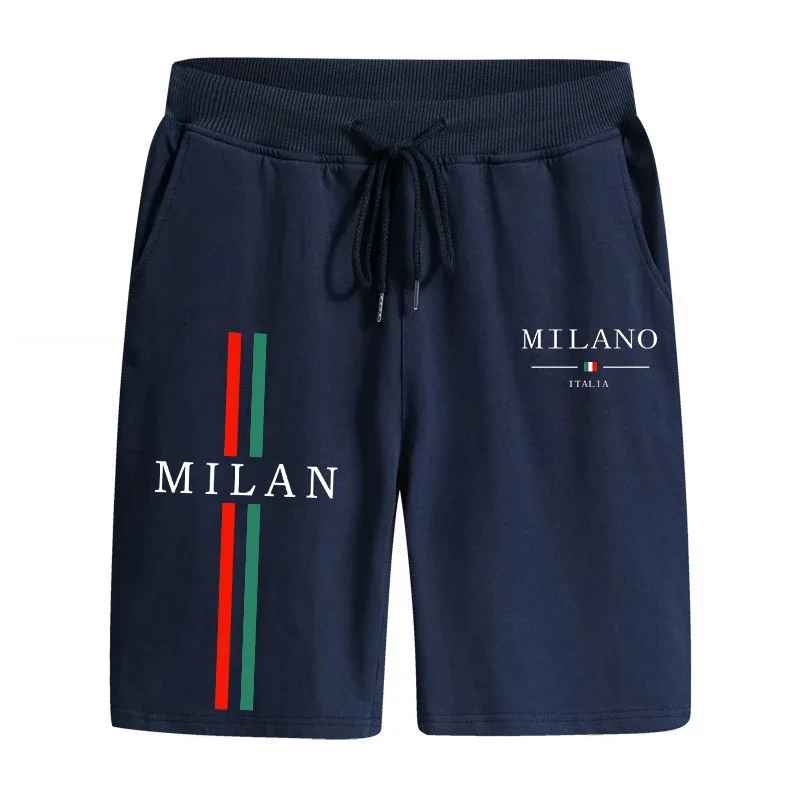2025 moda itália andando shorts verão casual esportes na altura do joelho calças masculinas ginásio de fitness macio legal jogger shorts 3 cores