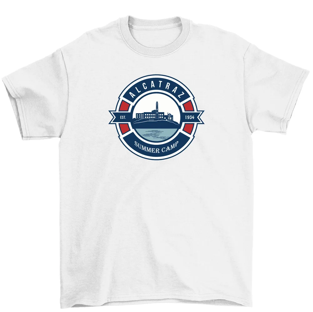 Alcatraz Summer Camp 1934 San Francisco T-Shirt Men Women High Quality 100%Cotton Short Sleeve