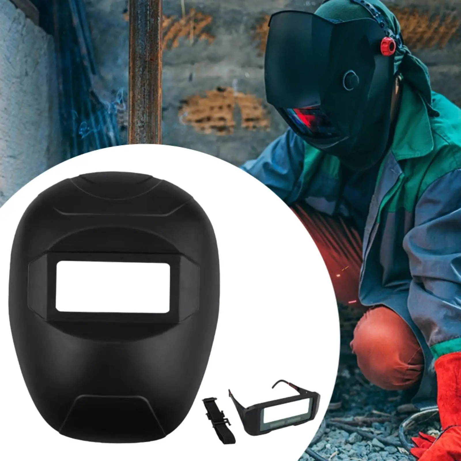 Welding Cover Detachable Auto Darkening Eye Protector PC Material Welding Mask for Welding Helmet Spare Parts