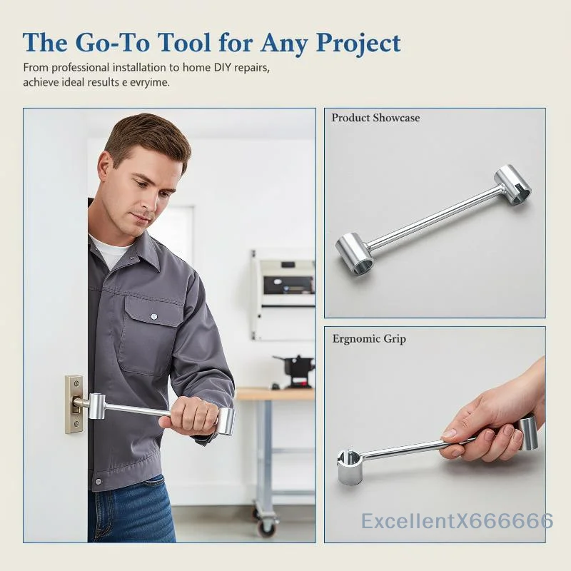 Hinge Gap Adjusting Wrench Double Headed Labor Saving Anti-corrosion for Round Bolt Door Hinge Furniture Maintenance Work