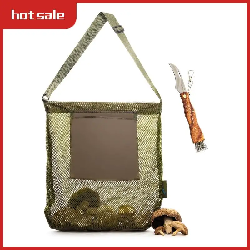 

BEAU-Mushroom Foraging Kit, Mushroom Bag & Mushroom Knife With Brush, Portable Wild Mushroom/Morel Foraging Bag, Picking Bag