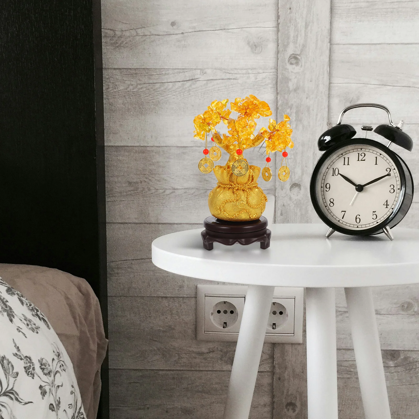 

Ciieeo Money Tree Natural Citrine Crystal Bonsai Feng Shui Decor Chinese New Year Gift for Wealth and Health Luck