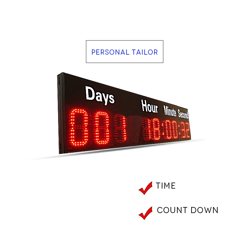 Outdoor LED Countdown Timer Display HST9-6R(DZ) Counts Days Hours Minutes And Seconds for Home And Garden Decoration