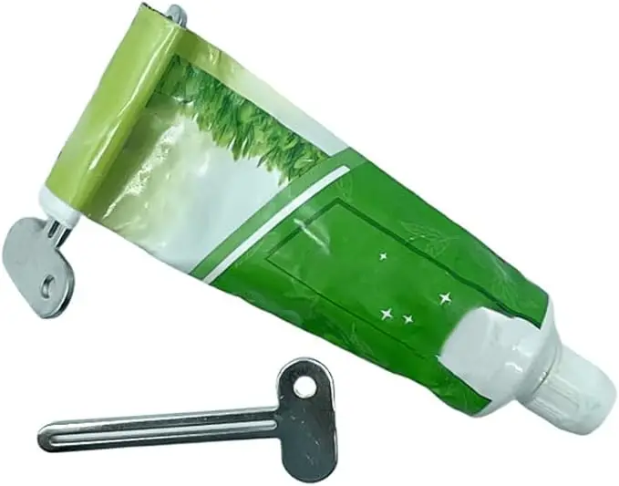 Stainless Steel Toothpaste Squeezer, Tube Key Squeezers,Metal Tube Squeezer Key Toothpaste Roller Tube Wringer,Key Roller Dispenser Wringer Tools, for Paint, Cream, Cosmetic and Hair Dye