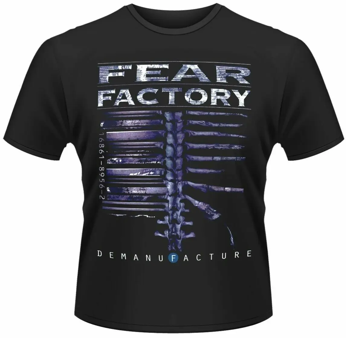 Official Fear Factory T Shirt Demanufacture Black Mens Classic Rock Metal