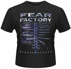 Camiseta oficial Fear Factory para hombre, camisa negra de desfabricación, clásica, Rock Metal