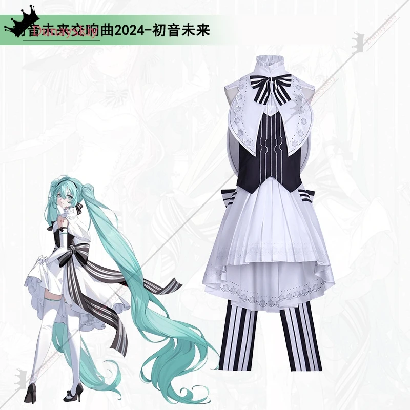 MIKUUU تأثيري سيمفونية 2025 تأثيري حلي الموسيقار لوليتا فستان فتاة امرأة فساتين أنيمي وتتسابق شعر مستعار الدعامة لعب الأدوار الدعاوى