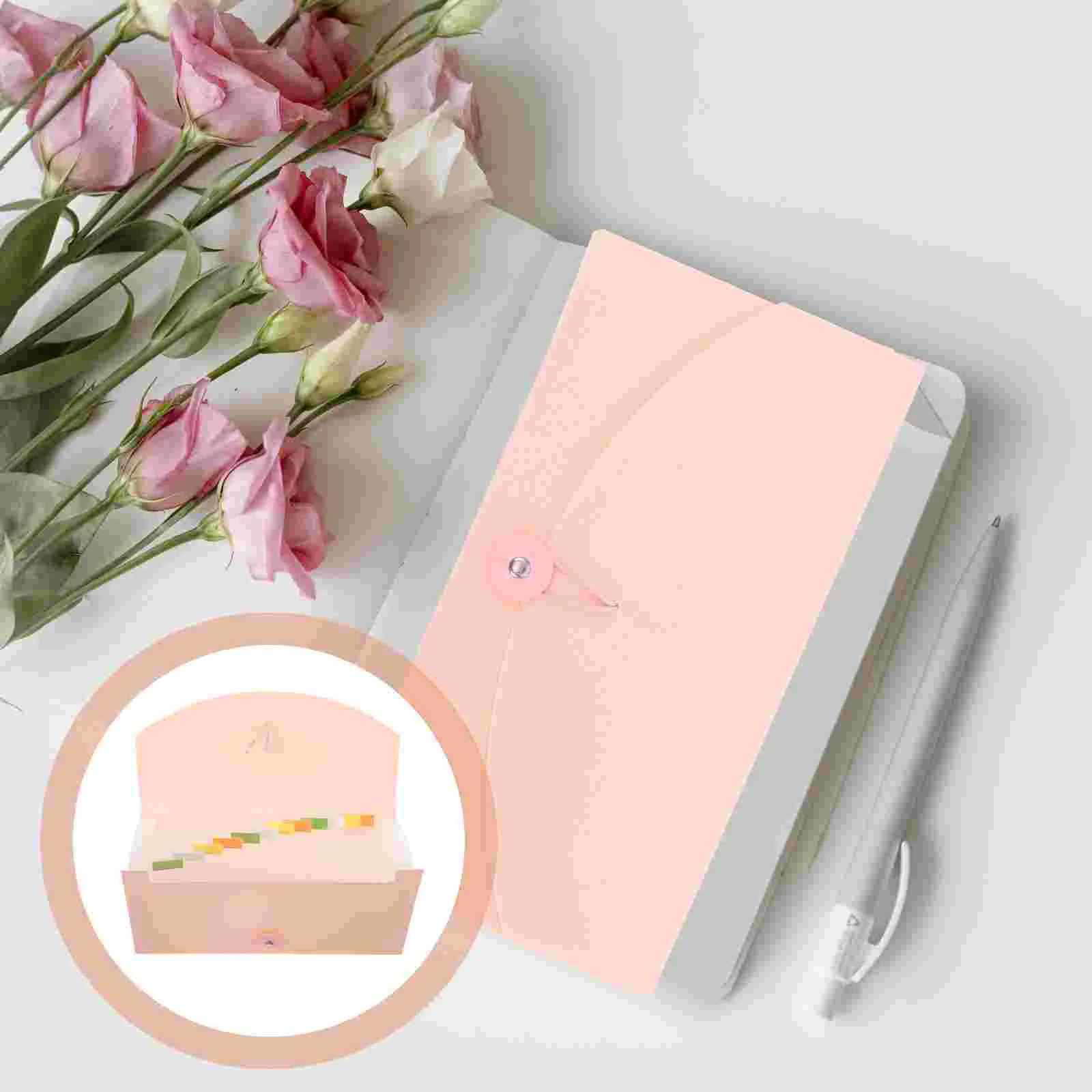 Folder Organ Bag Bills Pouch Paper Organizer Scalable Portable Receipts Plastic Pocket