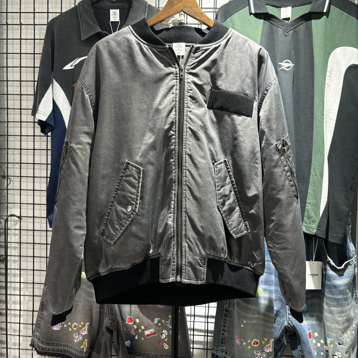 

Loose ex American Retro Pilot Jaet Baseball Sle Cotton Coat Faionable Streetwear Youth Winter Warm Zipper Closure