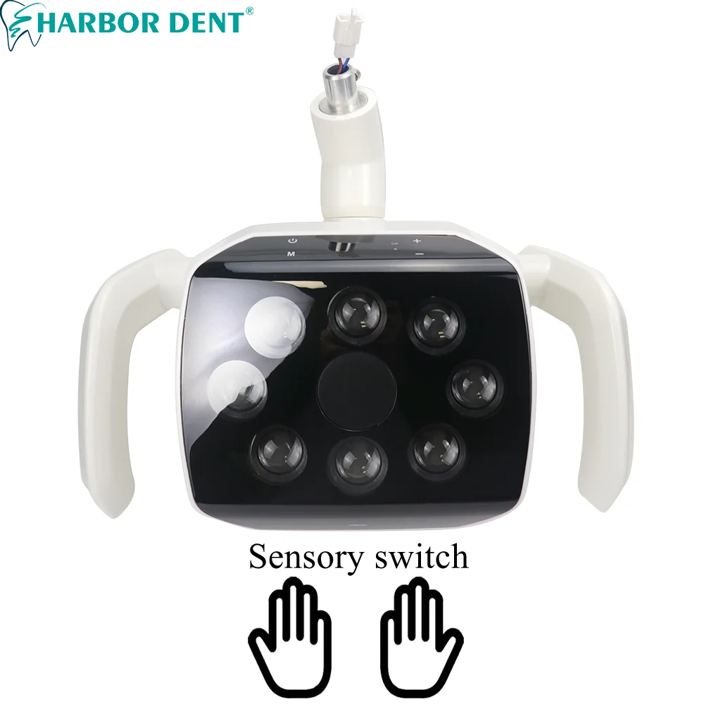 Good Quality Dental 8 Bulbs Oral Light With Touch Control Sensor Adjustable Brightness For cure oral teeth with chair unit type